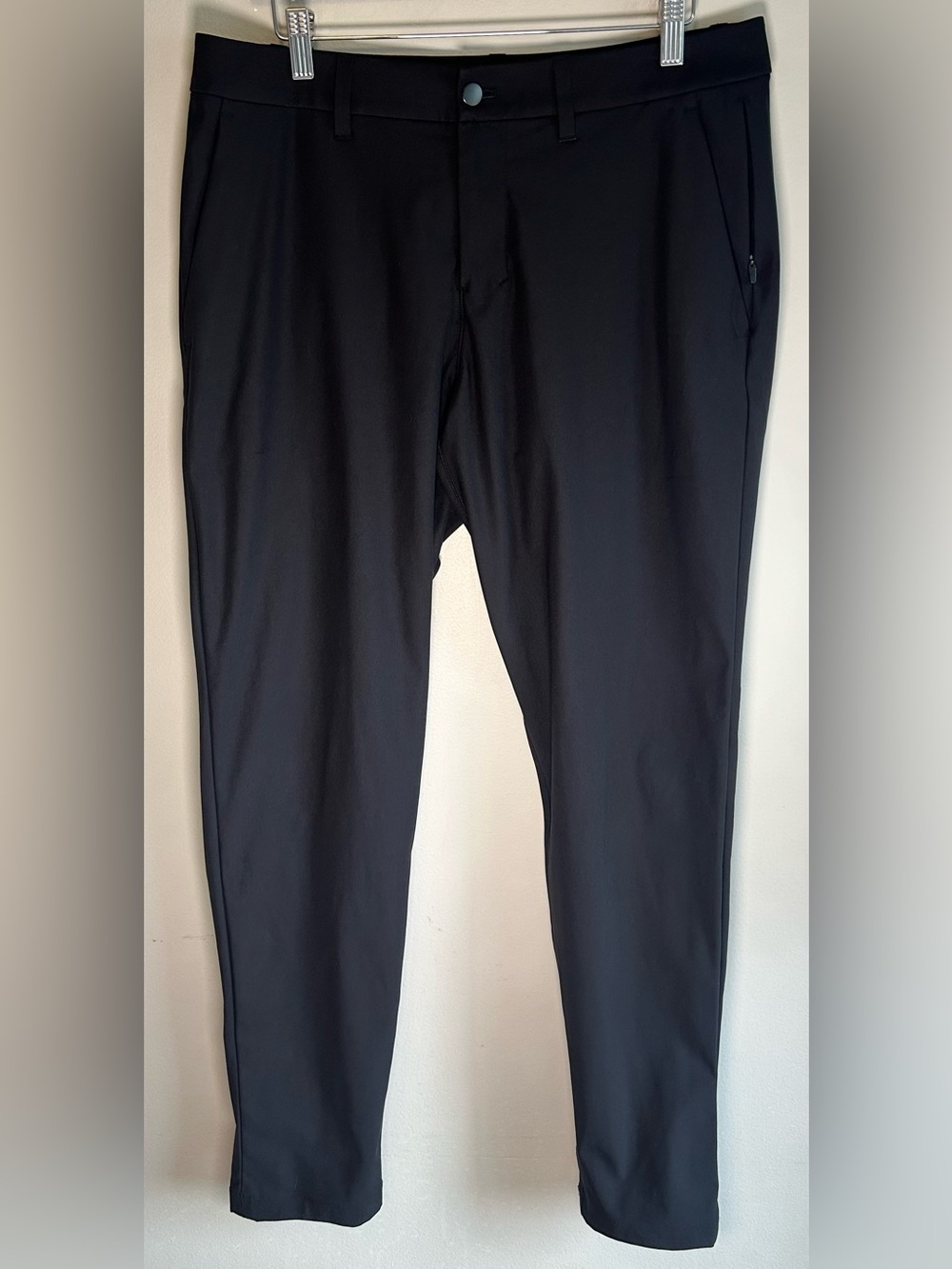 Lululemon Men’s ABC Slim-Fit Trouser Pants Warpstreme Size 32x31 Black EUC